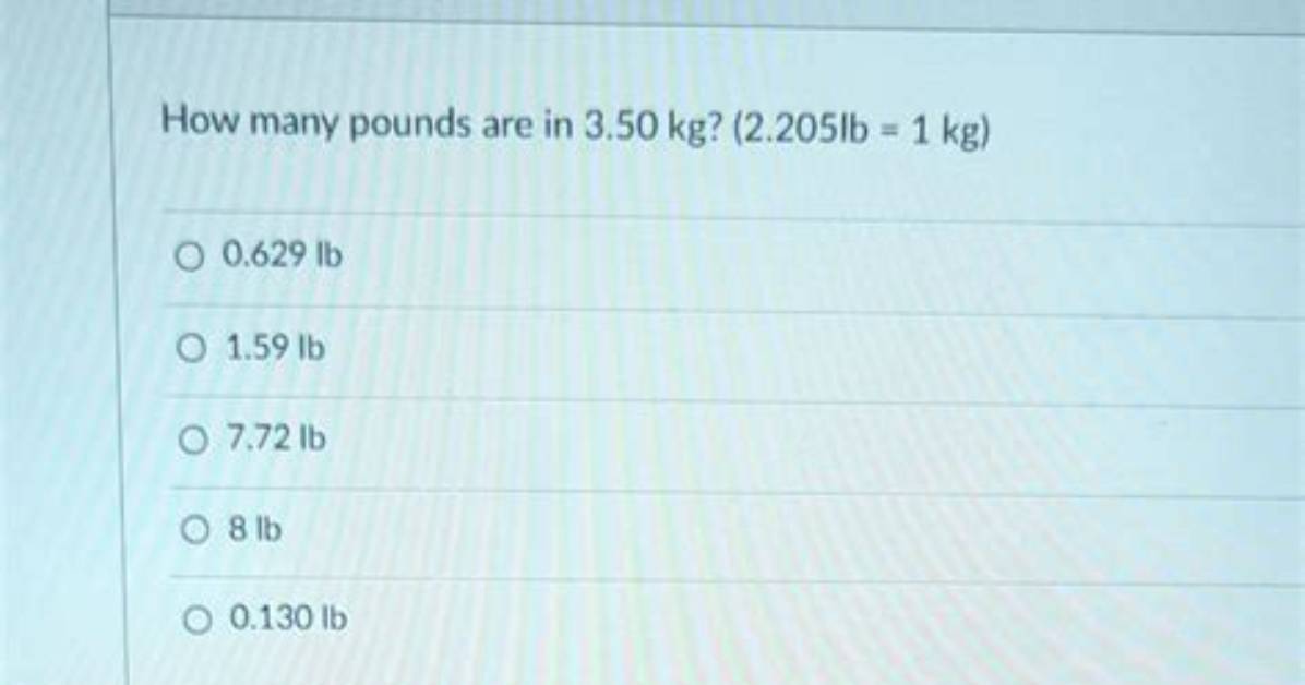 130Lb in Kg