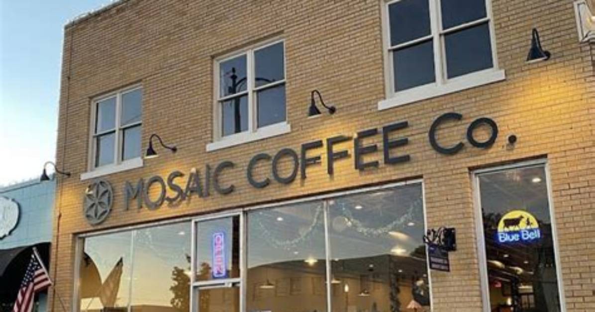A Visual Tour of Mosaic Coffee Co Rustic Charm Vintage Brick And