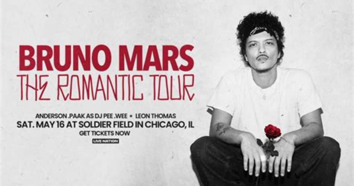 Bruno Mars Live at Soldier Field Photos Fan Footage and Highlights