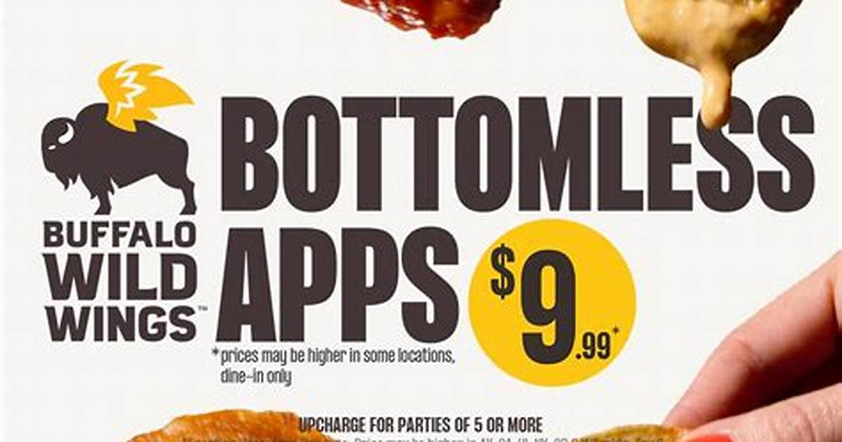 Buffalo Wild Wings Bottomless Appetizer Guide Menu Items Pricing And