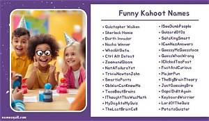 Creative and Catchy Kahoot Names: a Guide to Choosing the Best