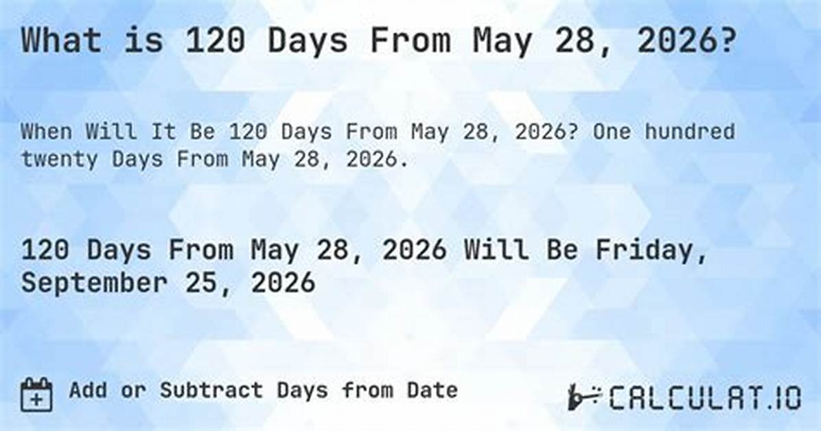 Days Until May 28 Key Dates Travel Deadlines And