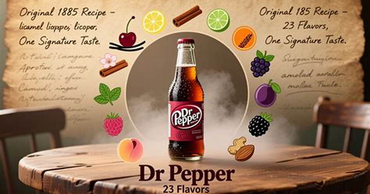 Dr Pepper 23 Flavors Explained List of Ingredients History And