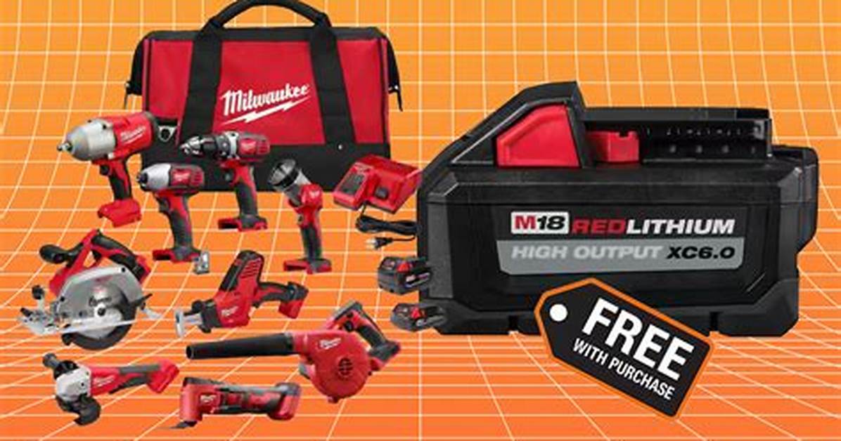 Free Milwaukee Batteries Return to Home Depot Inside the Viral Spring Black Friday