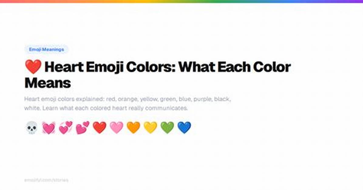 From Basic Sms to 24 Heart Colors the Evolution and Meaning of The