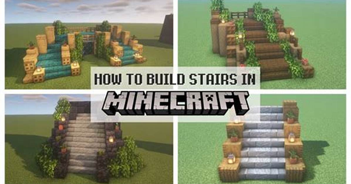 How to Build Stairs in Minecraft Complete Crafting Guide Wool Variants And