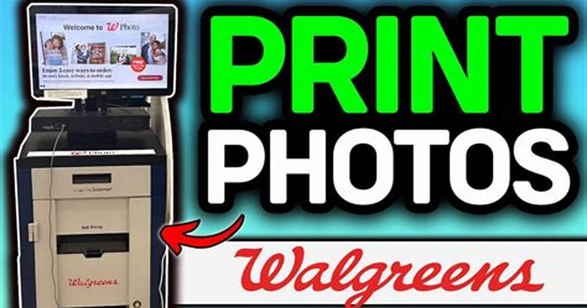 How to Print Photos at Walgreens in 1 Hour the Secret Same Day