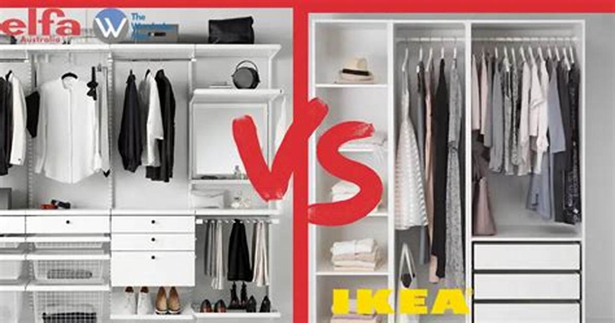 Ikea vs Elfa Closet Systems Side by Side Durability and Storage