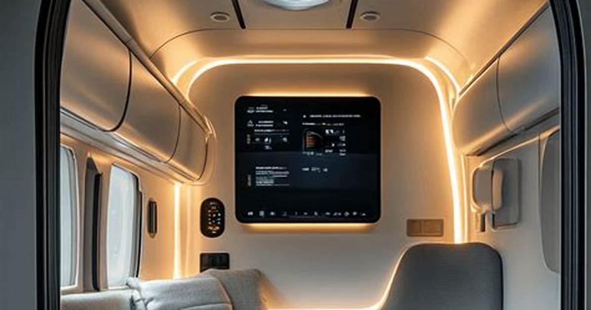 Inside High Tech Camper Interiors Visual Proof of Seamless Built in Bed