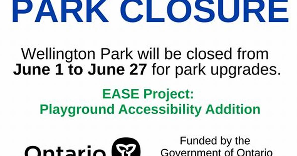 Inside the City of Wellington Park Closure Site Restrictions And