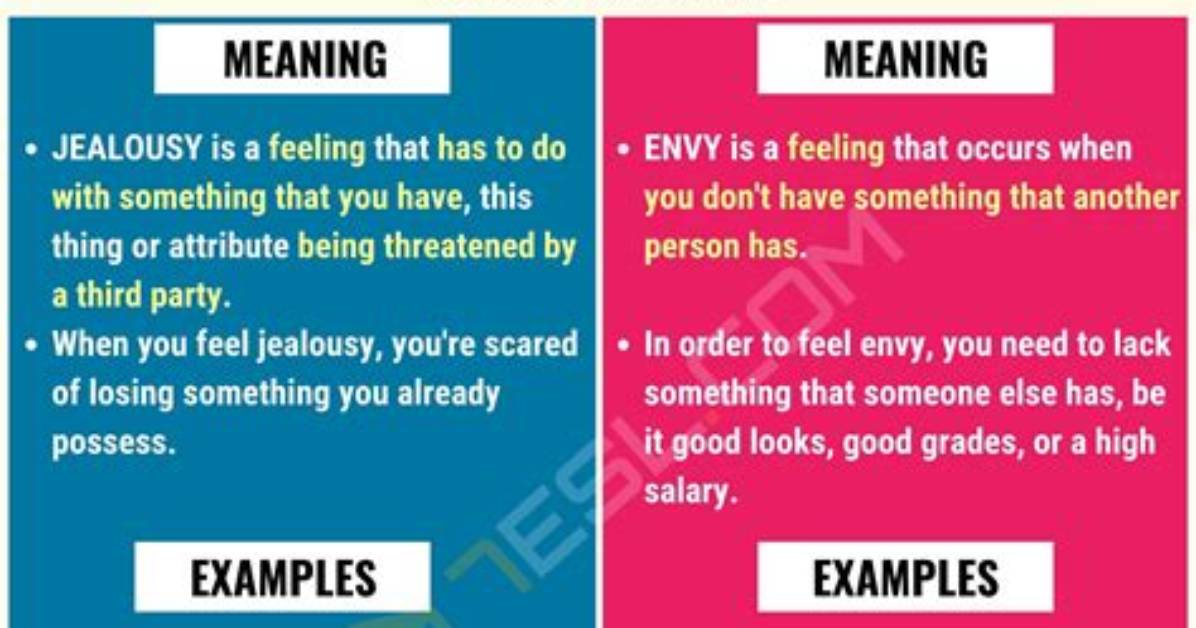 Jealous vs Envious Examples Clear Real World Scenarios That Show The