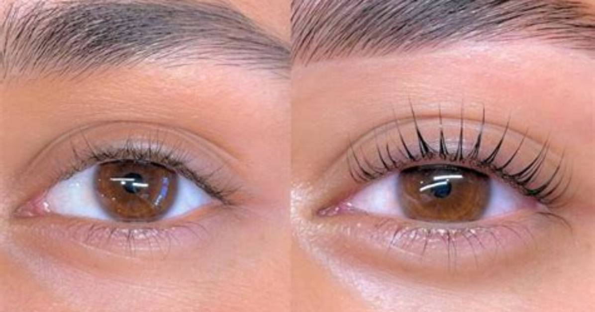 Korean Lash Lift Before and After the Subtle Lift Dominating Clean