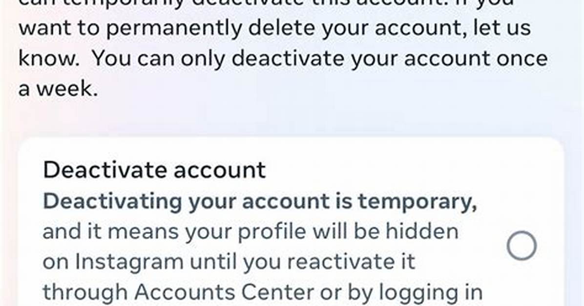 Logging out vs Deactivating Instagram the Critical