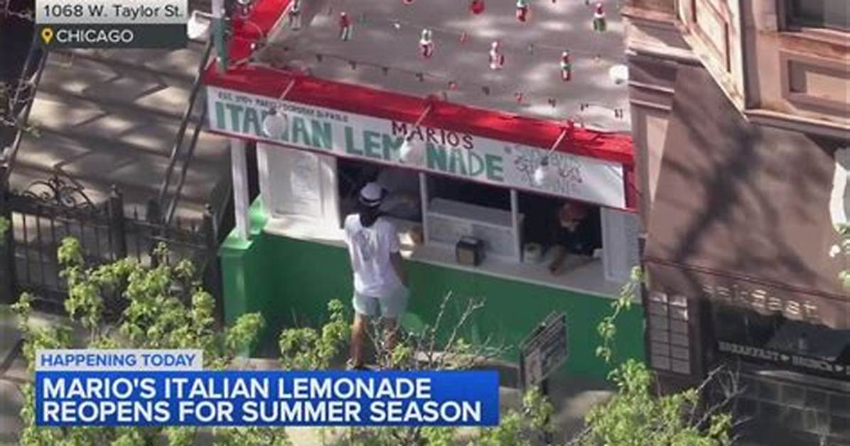 Mario S Italian Lemonade 2026 Opening Complete Dates Hours And