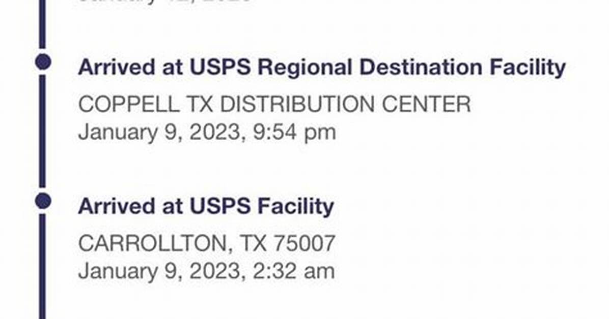 Package Delayed at the Coppell Tx Distribution Center Complete Step by Step