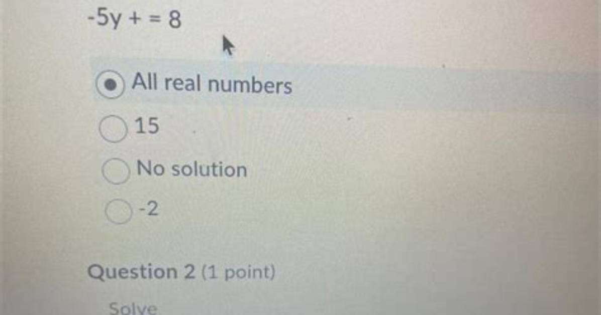 Solve Question 1