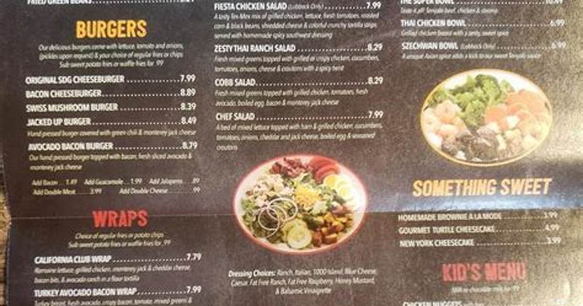 Something Different Grill Wolfforth Guide Menu Location And