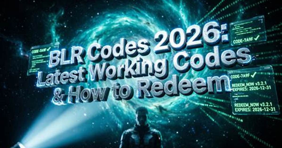 Tested and Working Blr Codes Complete Redemption Proof And