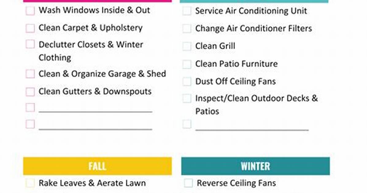 The Seasonal Cleaning Schedule Exactly When and How to Wash