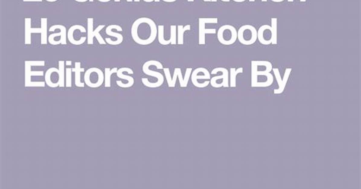 The Secret Swap Food Editors Swear by for Incredibly