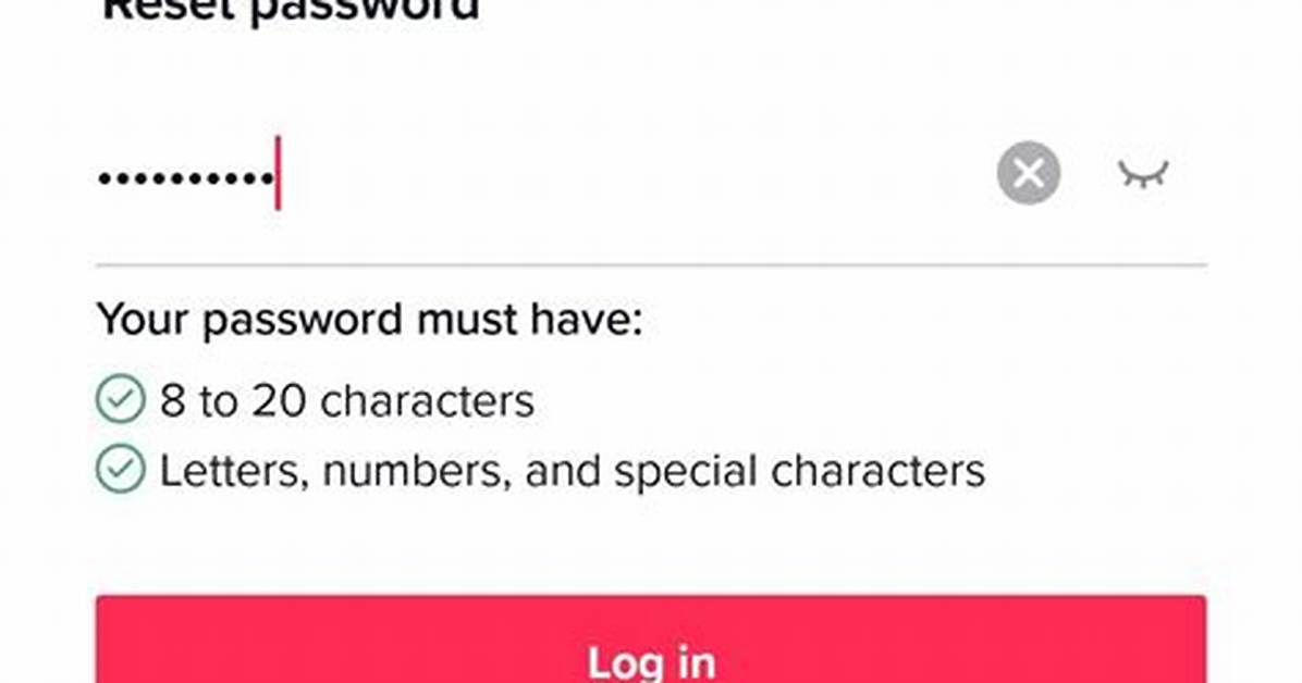 Tiktok Password Reset Walkthrough Screen by Screen Proof It
