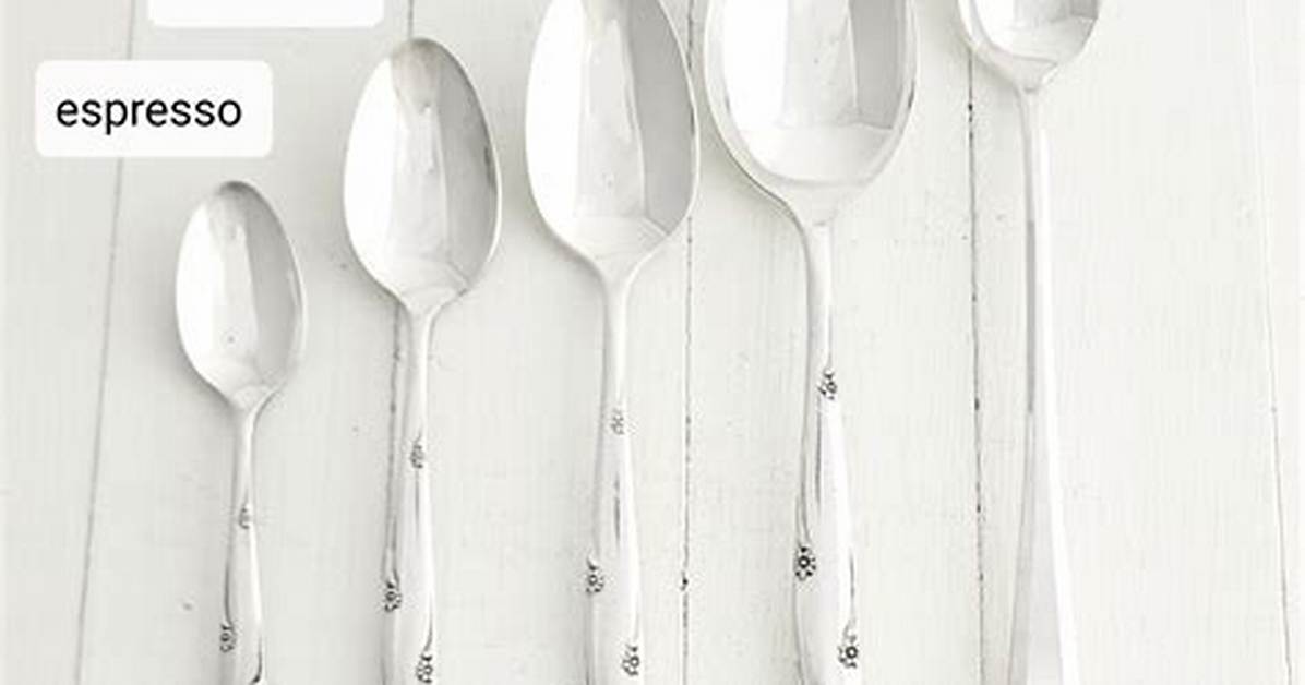 Why Your Tableware Teaspoon Is Quietly